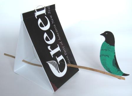 Recycled coreflute birdhouses